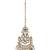 Gold plated traditional kundan & pearl drop choker necklace jewellery & dangle earrings set for women (k7290w)