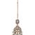 Gold plated traditional kundan & pearl necklace jewellery with earrings & maang tikka set for women (k7291w)