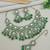 Gold plated traditional kundan & pearl drop bridal necklace with earrings & maang tikka jewellery set for women (k7292g)