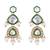 Gold plated traditional kundan & pearl drop bridal necklace with earrings & maang tikka jewellery set for women (k7293g)