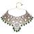 Gold plated traditional kundan & pearl drop bridal necklace with earrings & maang tikka jewellery set for women (k7295g)