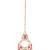 Gold plated traditional floral kundan & pearl choker necklace jewellery earrings & maang tikka set for women (dark pink)