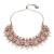 Gold plated traditional kundan & pearl choker necklace jewellery earrings & maang tikka set for women (dark pink)