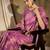 beautiful pink banarasi art silk saree with weaving work 