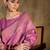 beautiful pink banarasi art silk saree with weaving work 