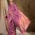 beautiful pink banarasi art silk saree with weaving work 