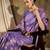 lovely lavender banarasi art silk saree with weaving work 