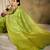 refreshing pista green banarasi art silk saree with weaving work 