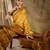 vibrant mustard banarasi art silk saree with weaving work 