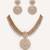 Gold plated kundan necklace set