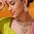 Gold plated kundan necklace set