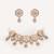 Gold plated kundan necklace set