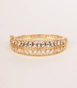 Gold plated kundan bracelet