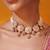 Gold plated kundan necklace set