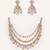 Gold plated kundan necklace set