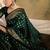 enchanting green banarasi art silk saree with weaving work 