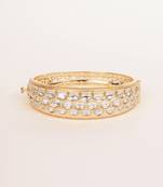 Gold plated kundan bracelet