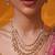 Gold plated kundan necklace set