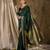 enchanting green banarasi art silk saree with weaving work 