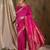gorgeous pink banarasi art silk saree with weaving work 