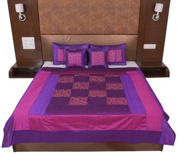 Polysilk Embroidered Bed Cover Set 3