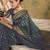 sophisticated grey banarasi art silk saree with weaving work 