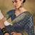 sophisticated grey banarasi art silk saree with weaving work 