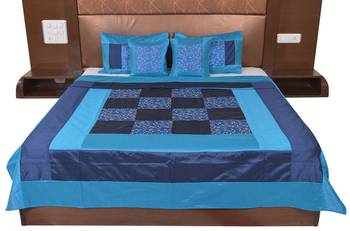 Polysilk Embroidered Bed Cover Set 1