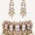 Gold plated kundan necklace set