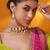 Gold plated kundan necklace set