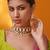 Gold plated kundan necklace set