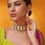 Gold plated kundan necklace set