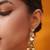 Gold plated kundan necklace set
