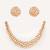 Gold plated kundan necklace set