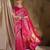 beautiful pink banarasi art silk saree with weaving work 