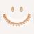 Gold plated kundan necklace set