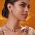 Gold plated kundan necklace set