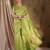 refreshing pista green banarasi art silk saree with weaving work 