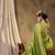 refreshing pista green banarasi art silk saree with weaving work 