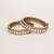 Gold plated kundan bangles