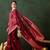 women's red jacquard silk weaving saree     radiant red royalty