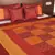 Polysilk Embroidered Bed Cover Set