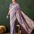 women's lavender soft banarasi art silk weaving saree     lovely lavender banarasi