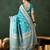 women's teal soft banarasi art silk weaving saree     timeless teal banarasi