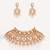 Gold plated kundan necklace set