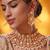 Gold plated kundan necklace set