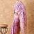 women's lavender banarasi art silk saree with exquisite weaving work 