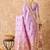 women's lavender banarasi art silk saree with exquisite weaving work 