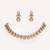 Gold plated kundan necklace set