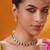 Gold plated kundan necklace set